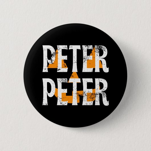 Peter Fall Season Pumpkin Button (Vorderseite)