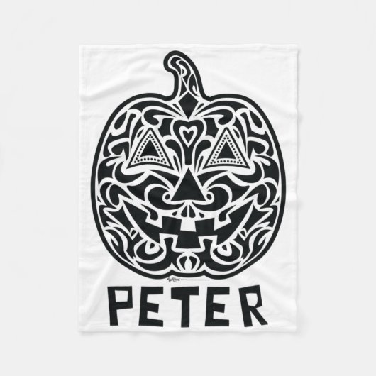 Peter Halloween Sugar Skull Design Fleecedecke (Vorderseite)