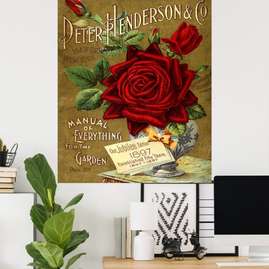 Peter Henderson & Co. Garden Catalog Ad Poster (Heimbüro)