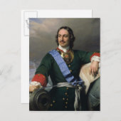 Peter I der Große 1838 Postkarte (Vorne/Hinten)