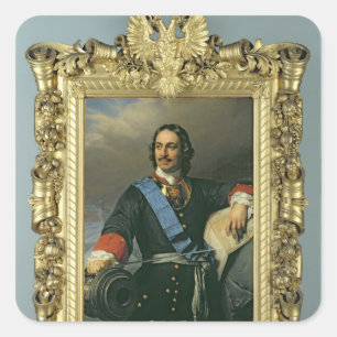 Peter I große 1838 Quadratischer Aufkleber