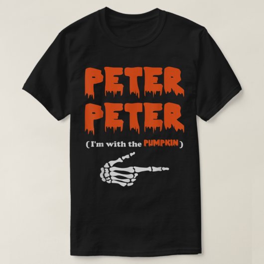 Peter i'm mit dem Kürbis, Halloween Costum T-Shirt (Design vorne)