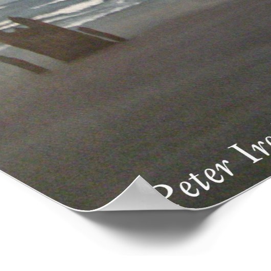 Peter Iredale Schiffswrack print Poster (Ecke)