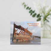 Peter Iredale Shipwreck, Fort Stevens, Oregon Post Postkarte (Stehend Vorderseite)