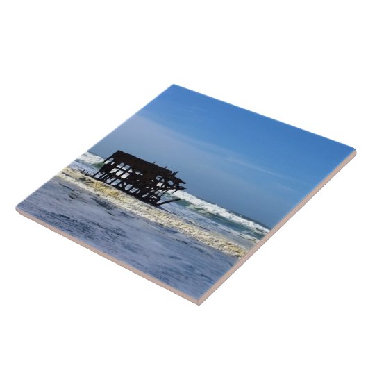 Peter Iredale Shipwreck, Oregon Coast Fliese (Seite)