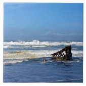 Peter Iredale Shipwreck, Oregon Coast Fliese (Vorderseite)