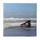 Peter Iredale Shipwreck, Oregon Coast Fliese (Vorderseite)