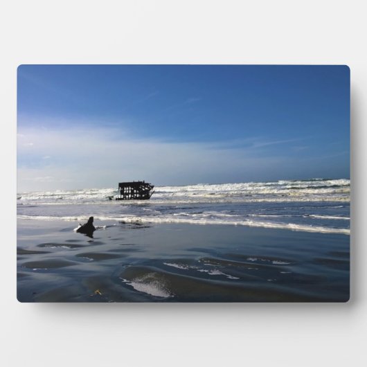 Peter Iredale Shipwreck, Oregon Coast Fotoplatte (Vorderseite)