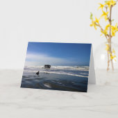 Peter Iredale Shipwreck, Oregon Coast Karte (Gelbe Blume)
