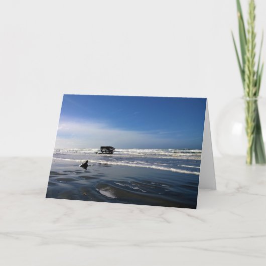Peter Iredale Shipwreck, Oregon Coast Karte (Vorderseite)