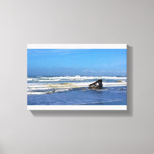 Peter Iredale Shipwreck, Oregon Coast Leinwanddruck (Vorderseite)