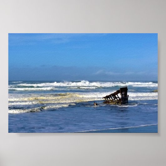 Peter Iredale Shipwreck, Oregon Coast Poster (Vorne)