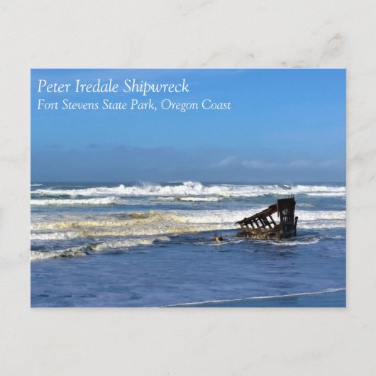 Peter Iredale Shipwreck, Oregon Coast Postkarte (Vorderseite)