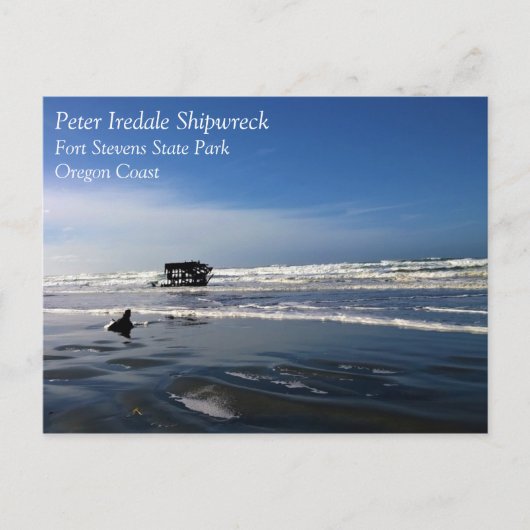 Peter Iredale Shipwreck, Oregon Coast Postkarte (Vorderseite)