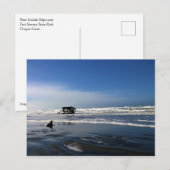Peter Iredale Shipwreck, Oregon Coast Postkarte (Vorne/Hinten)