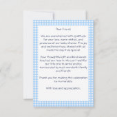 Peter Kanbit Baby Baby Dusche Danke Karte (Rückseite)