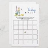 Peter Kanbit Baby Shower Bingo Spiel (Vorne/Hinten)