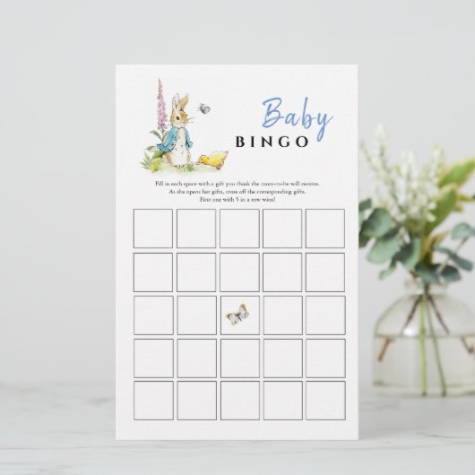 Peter Kanbit Baby Shower Bingo Spiel (Stehend Vorderseite)