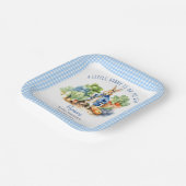 Peter Kaninchen Babydusche bedruckt Pappteller (Gewinkelt)