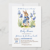 Peter Kaninchen Babydusche Einladung (Vorderseite)