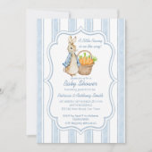 Peter Kaninchen Babydusche Einladung (Vorderseite)