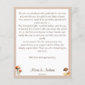 Peter Kaninchen fallen Baby Dusche danke Karte (Rückseite)