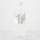 Peter Kaninchen Herbst Baby Duschgeschirr Wasserflaschenetikett (Rückseite)