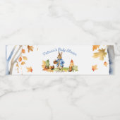 Peter Kaninchen Herbst Baby Duschgeschirr Wasserflaschenetikett (Einzelnes Label)