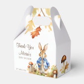 Peter Kaninchen Herbst Thema Babydusche Vorlage Geschenkschachtel (Vorderseite)