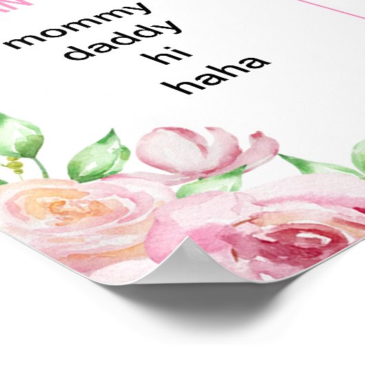 Peter Kaninchen | Meilenstein für den ersten rosa Poster (Ecke)