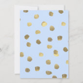 Peter Kaninchen mit Eicheln fallen Babydusche Einladung (Rückseite)