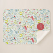 Peter-Kaninchen-| verzaubertes Aquarell-Muster Sherpadecke (Vorderseite (Horizontal))