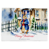 Peter Kaninchen Weihnachtsvorlage Große Geschenktüte (Rückseite)