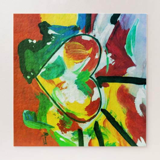 Peter Max Abstrakter Wasserfarbe Puzzle (Horizontal)