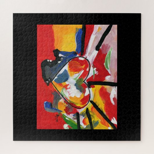 Peter Max Abstrakter Wasserfarbe Puzzle (Horizontal)