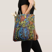 "peter max art style"-Blume und Vasensack Tasche (Von Nahem)