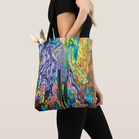 "peter max art style" Mardi Gras-Tasche Tasche (Von Nahem)