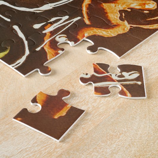 Peter Max farbenfrohe Aquarellvase mit Blume Puzzle (Seite)