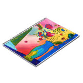 Peter Max inspiriert Blume-Notebook Notizblock (Linke Seite)