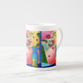 Peter Max Inspirierte Tasse Cup Knochen-China (Vorderseite Rechts)