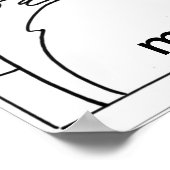 Peter Max Stil Original signiert zeichnen Poster (Ecke)