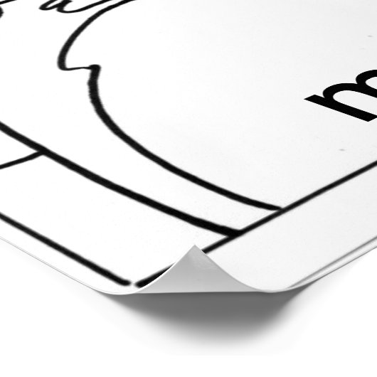 Peter Max Stil Original signiert zeichnen Poster (Ecke)