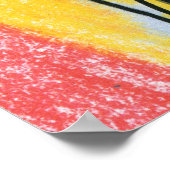 Peter Max Stil Original signierte Acrylmalerei Poster (Ecke)