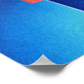 Peter Max Stil Original signierte Acrylmalerei Poster (Ecke)