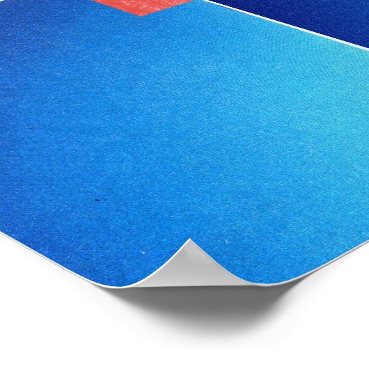 Peter Max Stil Original signierte Acrylmalerei Poster (Ecke)