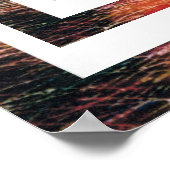 Peter Max Stil Original signierte Malerei Poster (Ecke)