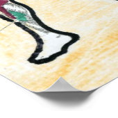 Peter Max Stil signierte Muskeldiagramme zeichnend Poster (Ecke)