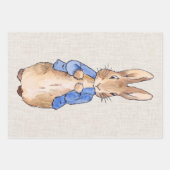 Peter mit Beige Linen Hintergrund Geschenkpapier Set (Vorderseite)