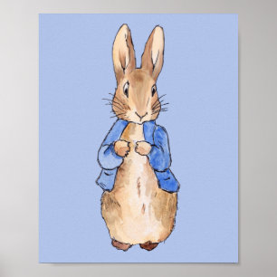 Peter mit blauem Hintergrund Poster