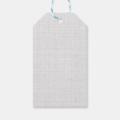 Peter mit grauem Linenhintergrund Geschenkanhänger (Rückseite)